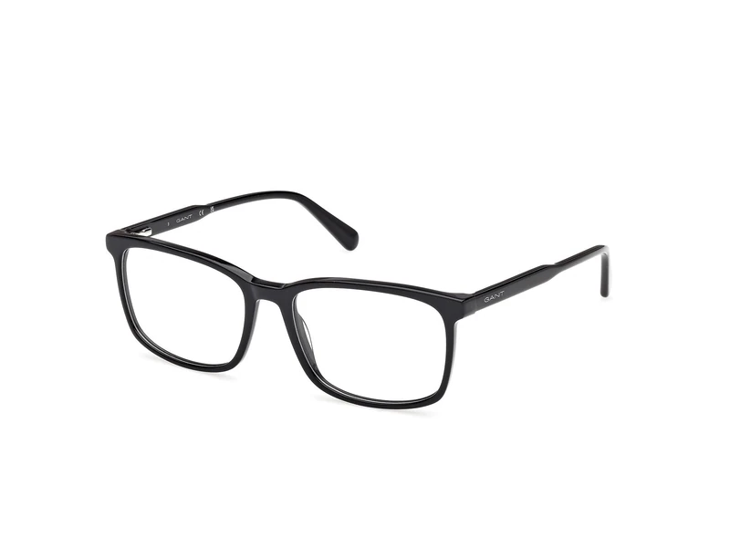 GANT Hombre GA50079 Gafas, Shiny Black, 56-17-145