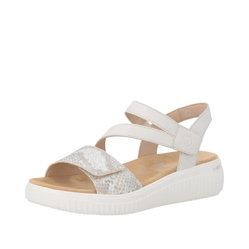Remonte Women's D3L51 Strappy Sandals, Beige, 42 EU