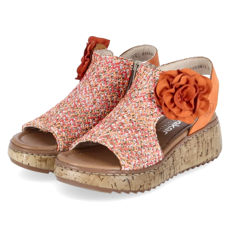 Rieker Women's V1783 Boot Sandals, Multicoloured, 37 EU