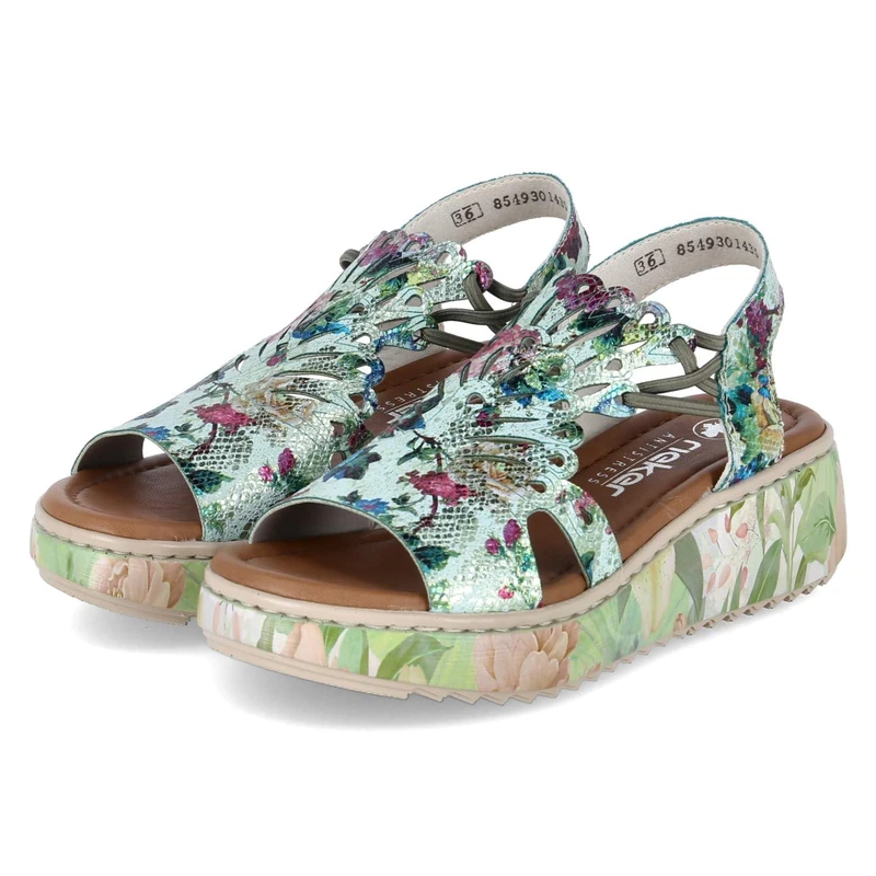 Rieker Women's V1784 Sandals, Multicoloured, EU 39 - Image 1