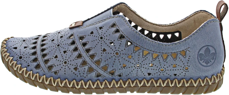 Rieker Women's M2852 Slippers, Blue, 40 EU