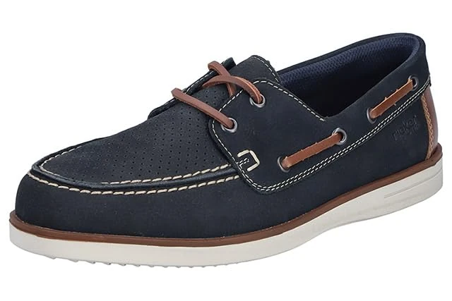 Rieker Mens B2345 Lace-Up Shoes, Blue, 45 EU - Image 1