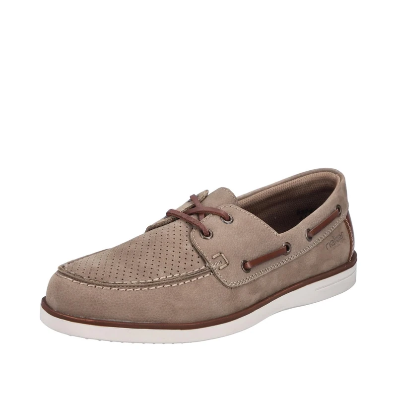 Rieker Men's B2345 Lace Up Shoes, Beige, 44 EU