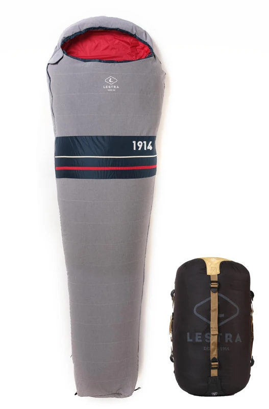 Lestra Sport Wool Premium - Trekking and Hiking Mummy Sleeping Bag - T° Limit Comfort 8°C - Modern & Ecological - Adult - 225 x 80 cm - 1 kg - Image 1