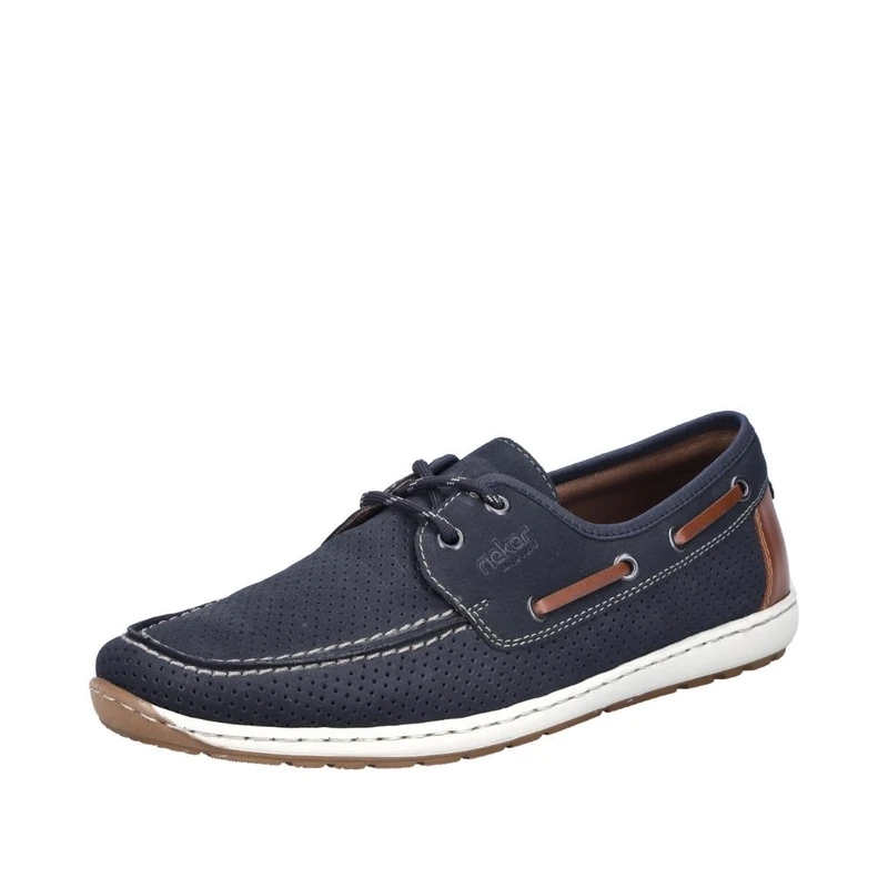 Rieker Men's 08816 Lace-Up Shoes, Blue, 45 EU - Image 1