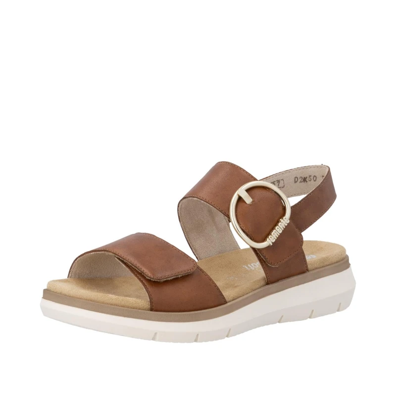 Remonte Women's D2K50 Wedge Sandals, Brown, 39 EU