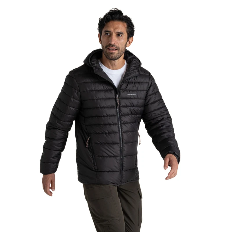 Craghoppers Mens Complite IX Hooded Jacket Packable Hiking Thermal Compressible Coat