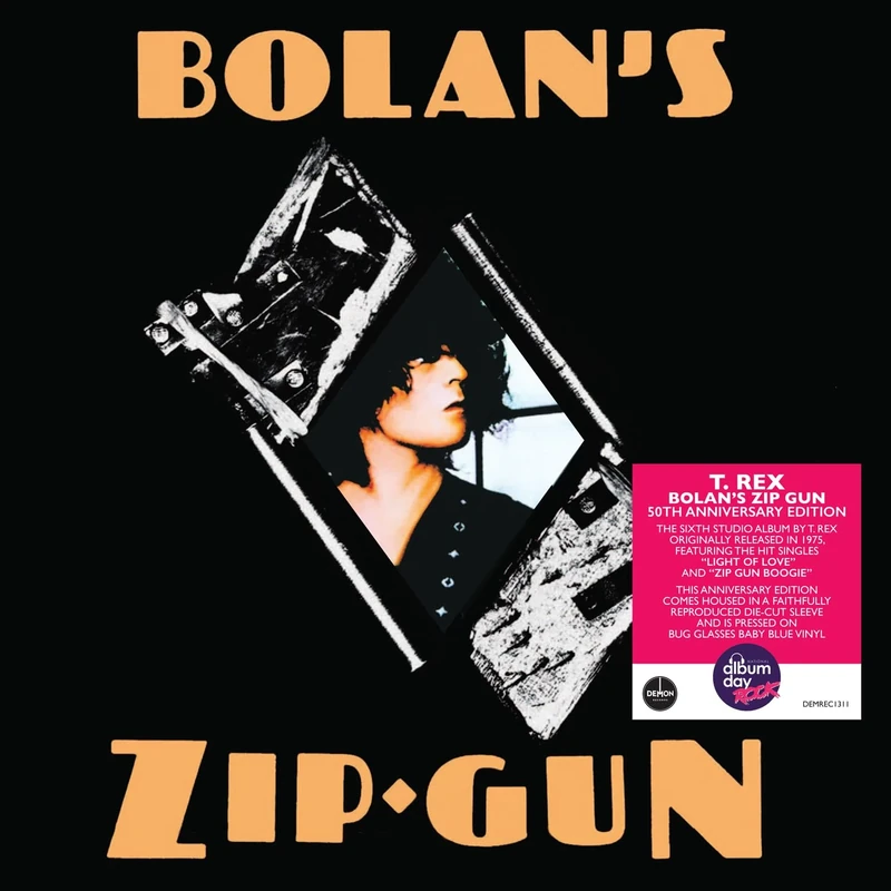 T.Rex, 'Bolan's Zip Gun' 50th Anniversary Blue Vinyl (National Album Day)