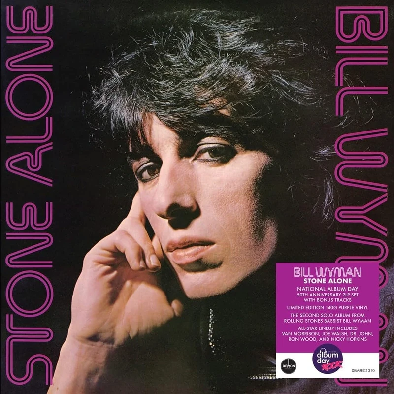Bill Wyman, 'Stone Alone' 50th Anniversary Edition Purple Vinyl (National Album Day)