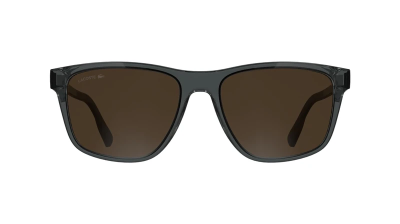 Lacoste Men's Sunglasses L6078S - Transparent Grey with Solid Brown Lens