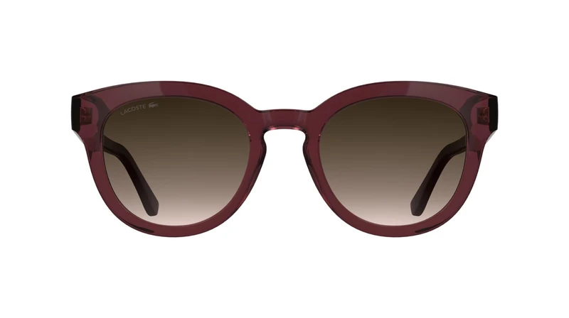 Lacoste Women's Sunglasses L6070S - Transparent Burgundy with Brown Gradient Lens