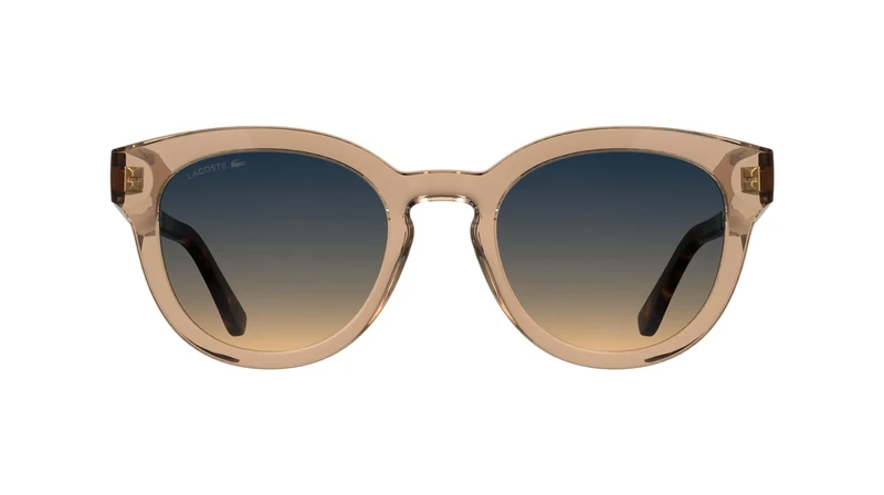 Lacoste Women's Sunglasses L6070S - Light Brown with Gradient Blue Brown Lens