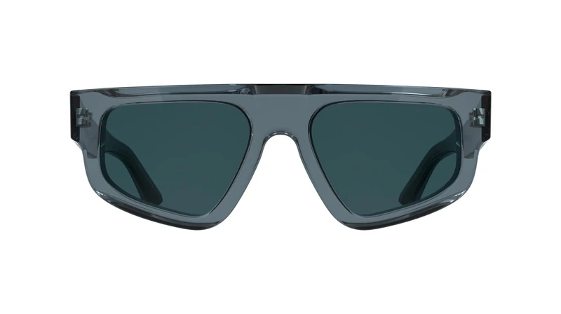 Calvin Klein Unisex Adult Sunglasses CK25539S - Transparent Blue with Solid Blue Lens