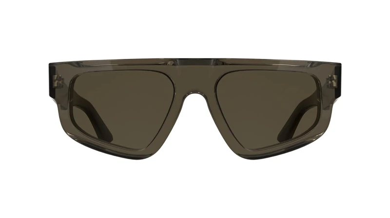 Calvin Klein Unisex Adult Sunglasses CK25539S - Transparent Brown with Solid Brown Lens