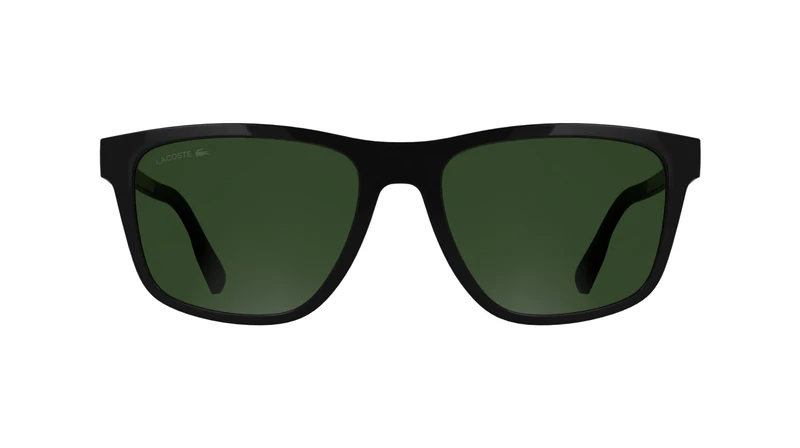Lacoste Men's Sunglasses L6078S - Black with Solid Green Lens