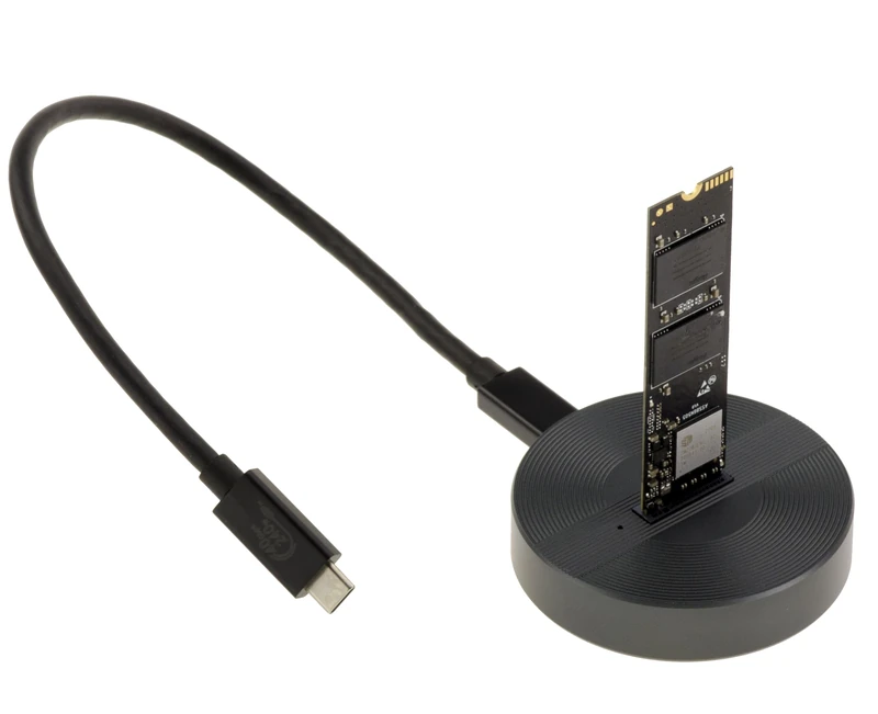 KALEA-INFORMATIQUE Aluminum Dock Link USB4 or Thunderbolt 40G for SSD M2 NGFF NVMe with High Speed Cord