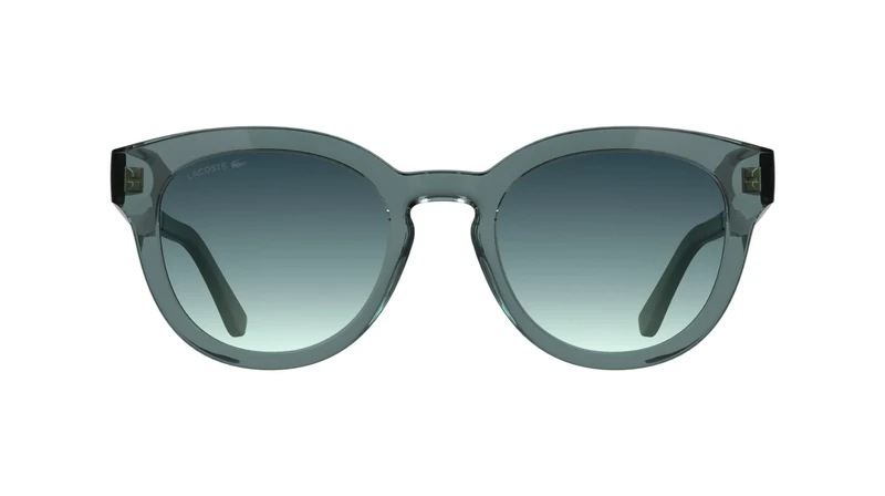 Lacoste Women's Sunglasses L6070S - Transparent Aqua with Gradient Blue Azure Lens