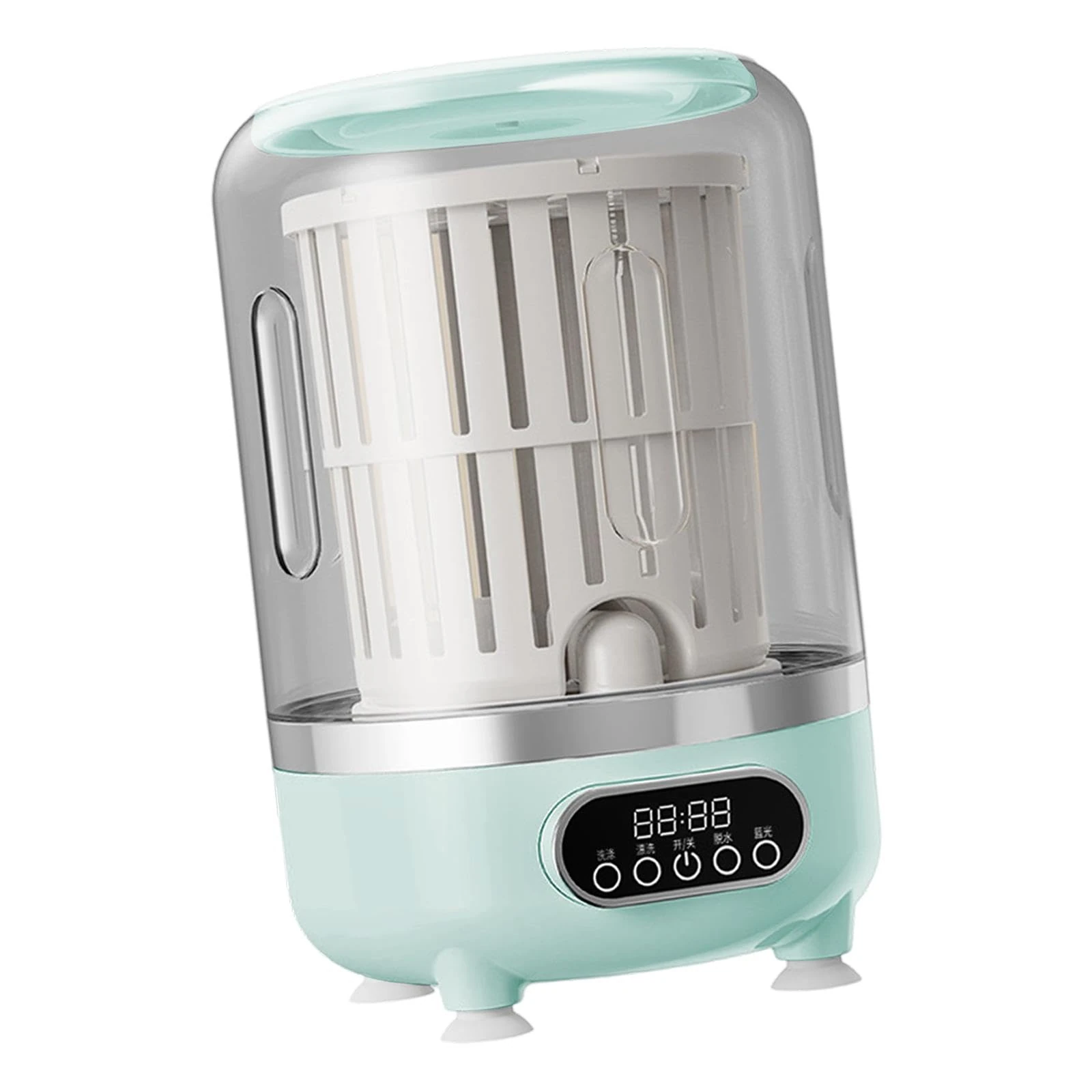 predolo 3L Mini Underwear Washing Machine, Small Appliances, Small Washing Machine, Laundry Machine for Travel, Solo Living, Home, Green