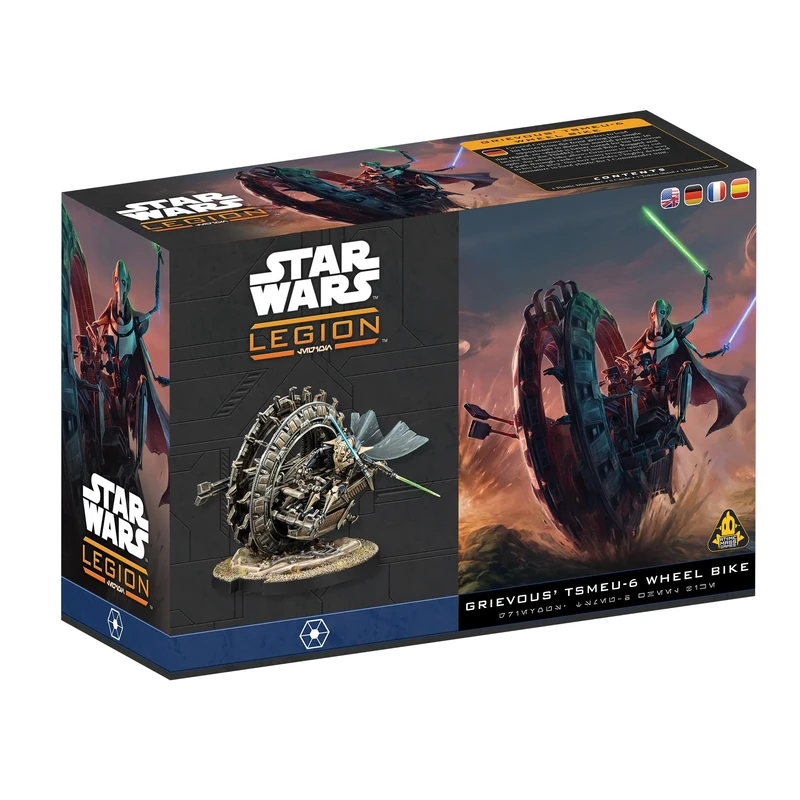 Asmodee | Star Wars: Legion - General Grievous' and TSMEU-6 Wheel Bike | Miniature Board Game | Ages 14+ | 2 Players | 90+ Minutes Playing Time