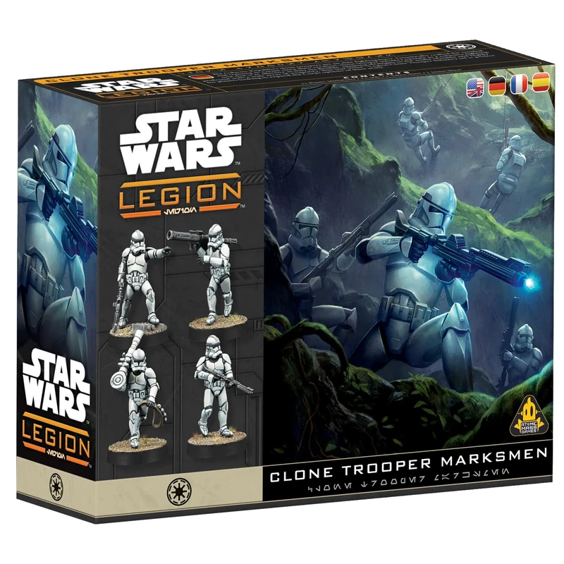 Asmodee | Star Wars: Legion - Clone Trooper Marksmen | Miniature Board Game | Ages 14+ | 2 Players | 90+ Minutes Playing Time