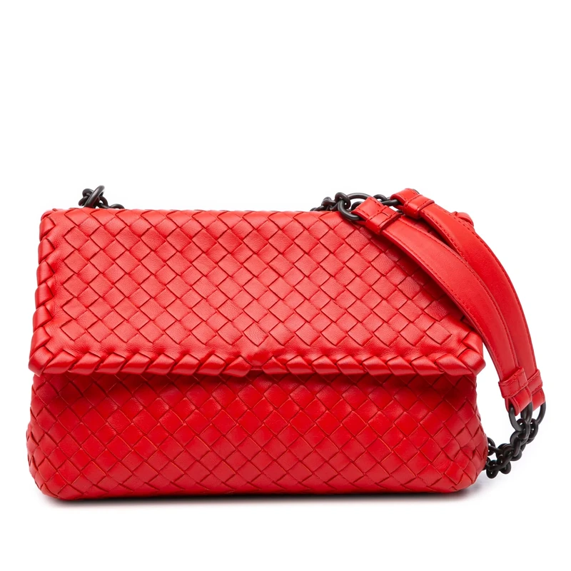 Bottega Veneta Pre-Loved Small Nappa Intrecciato Olimpia Shoulder Bag