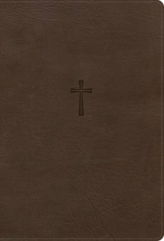 CSB Super Giant Print Reference Bible, Optimal Type, Digital Study Edition, Brown LeatherTouch, Indexed
