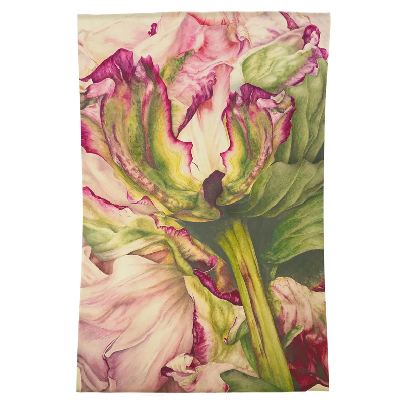 Voyage Maison Heligan Rug – Handcrafted Rug with Watercolour Floral Design by Marie Burke (Pink - 120x180cm) - Image 1