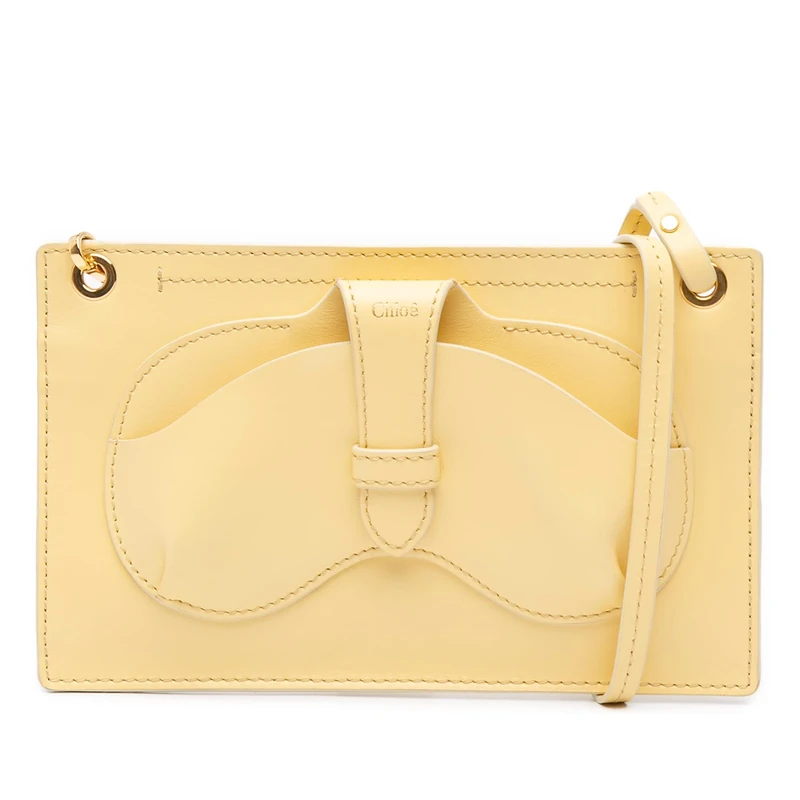 Chloé Pre-Loved Leather Harrison Eyeglasses And Phone Pouch Crossbody Bag - Image 1