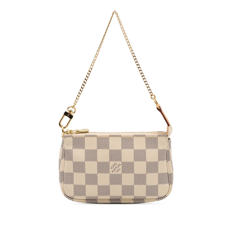 Louis Vuitton Pre-Loved Damier Azur Mini Pochette Accessoires Handbag