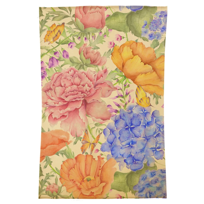 Voyage Maison Idalia Rug – Handcrafted 100% Wool Floral Watercolour Rug (Pink - 120x180cm) - Image 1