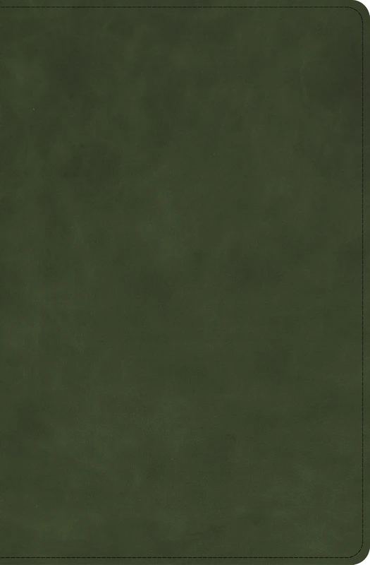 CSB Single-Column Compact Bible, Holman Handcrafted Collection, Zipper Closure, Olive Premium Calfskin