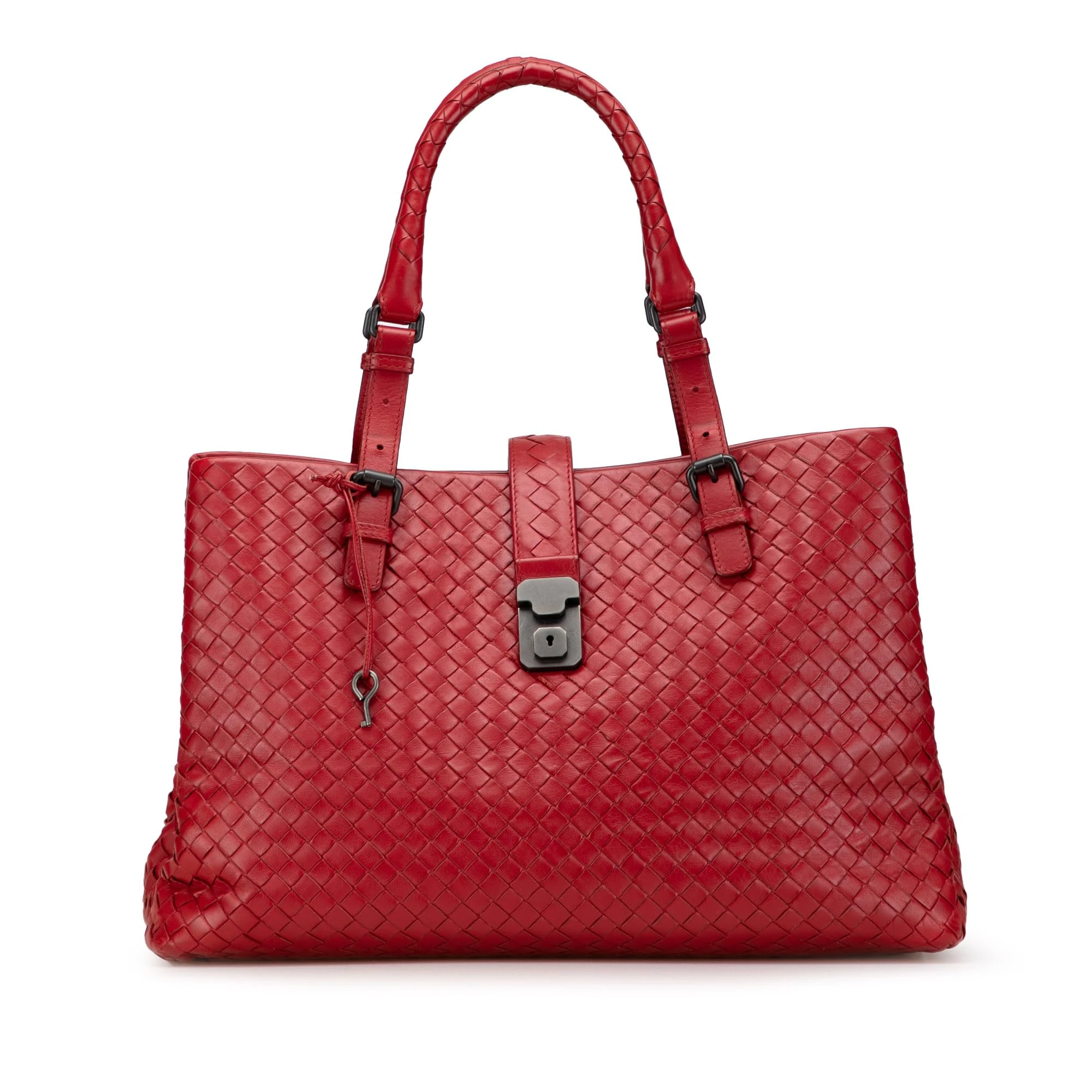 Bottega Veneta Pre-Loved Medium Nappa Intrecciato Roma Tote Bag