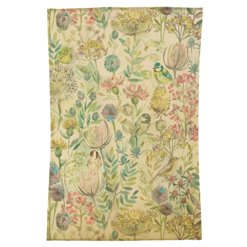 Voyage Maison Morning Chorus Rug – Handcrafted 100% Wool Floral Watercolour Birds Rug (Blue - 120x180cm) - Image 1