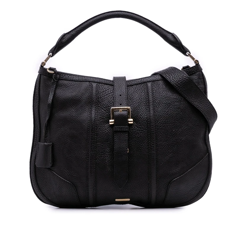 BURBERRY Pre-Loved Leather Bartow Satchel Handbag