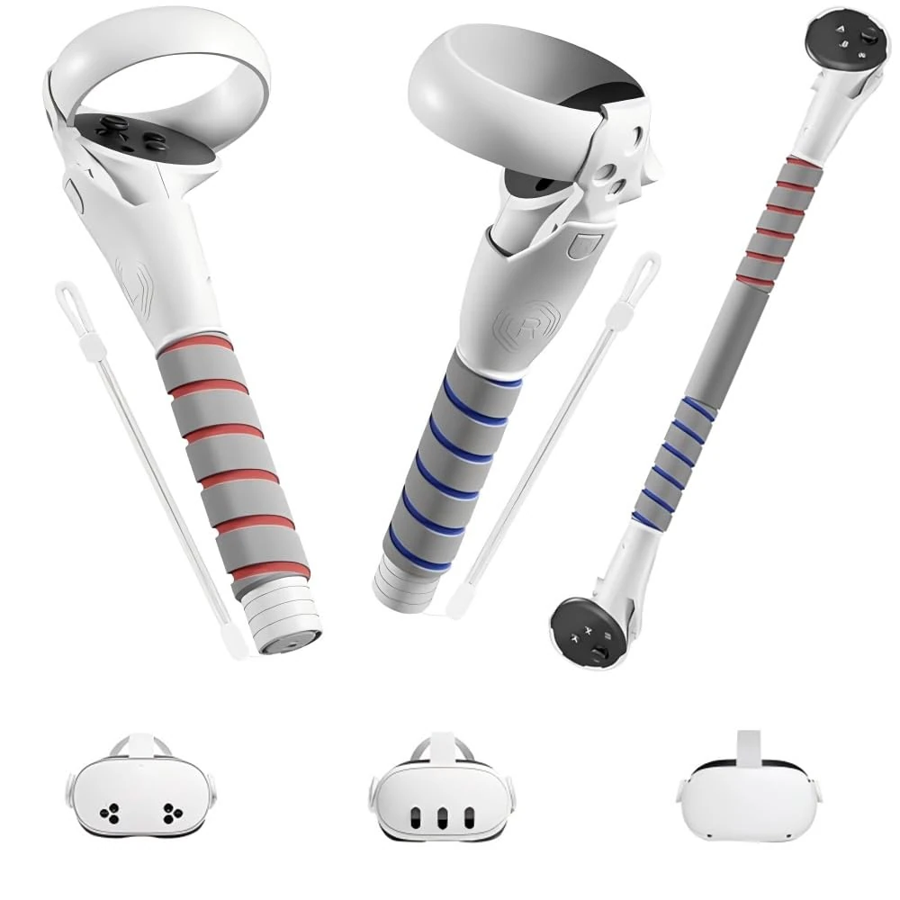 3 in 1 Gorilla Tag Handles, VR Game Handle Attachments for Meta Quest 3S Accessories, Quest 2, Quest 3, Meta Quest 2 Accessories, Oculus Quest 3, VR Accessories, VR Accessories