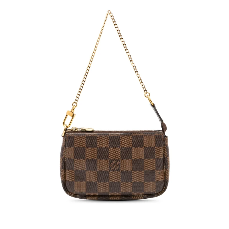 Louis Vuitton Pre-Loved Damier Ebene Mini Pochette Accessoires Handbag