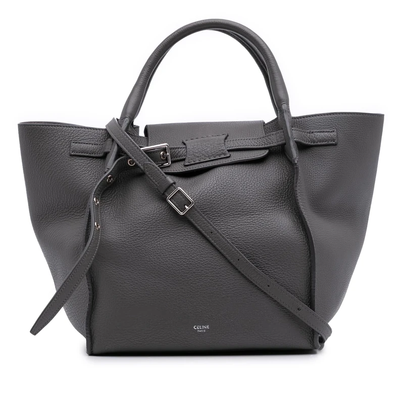 Celine Pre-Loved Small Grained Calfskin Big Bag Satchel