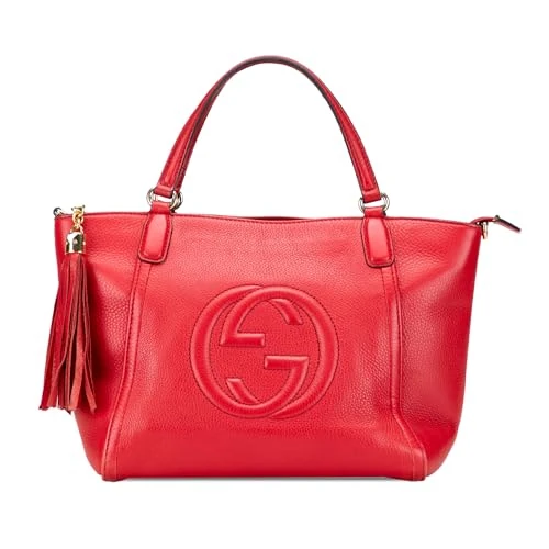 Gucci Pre-Loved Small Leather Soho Cellarius Satchel