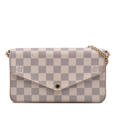 Louis Vuitton Pre-Loved Damier Azur Pochette Felicie Crossbody Bag