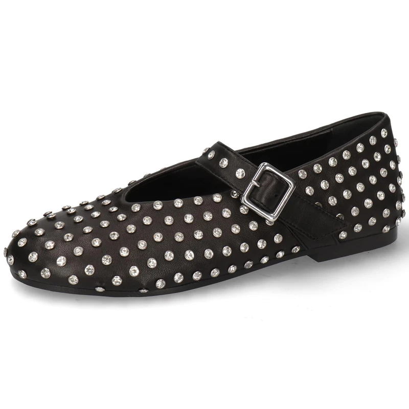Melvin & Hamilton Emily 3 Women's Ballet Flats, Black, 8.5 UK