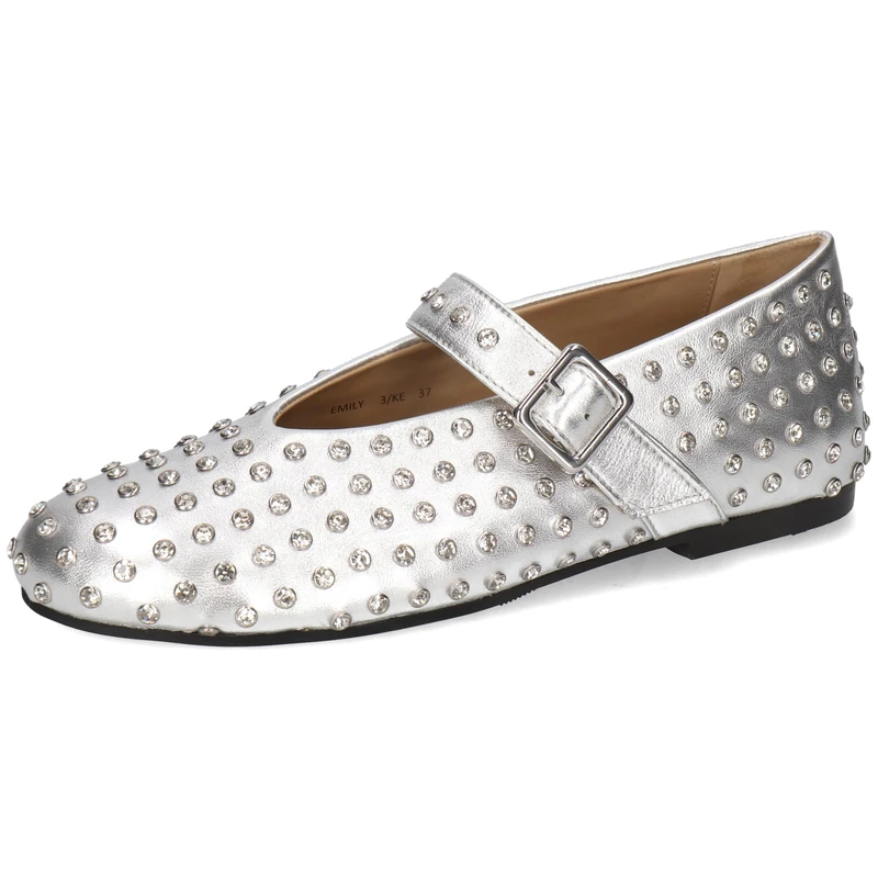 Melvin & Hamilton Emily 3 Women's Ballet Flats, White, 5 UK
