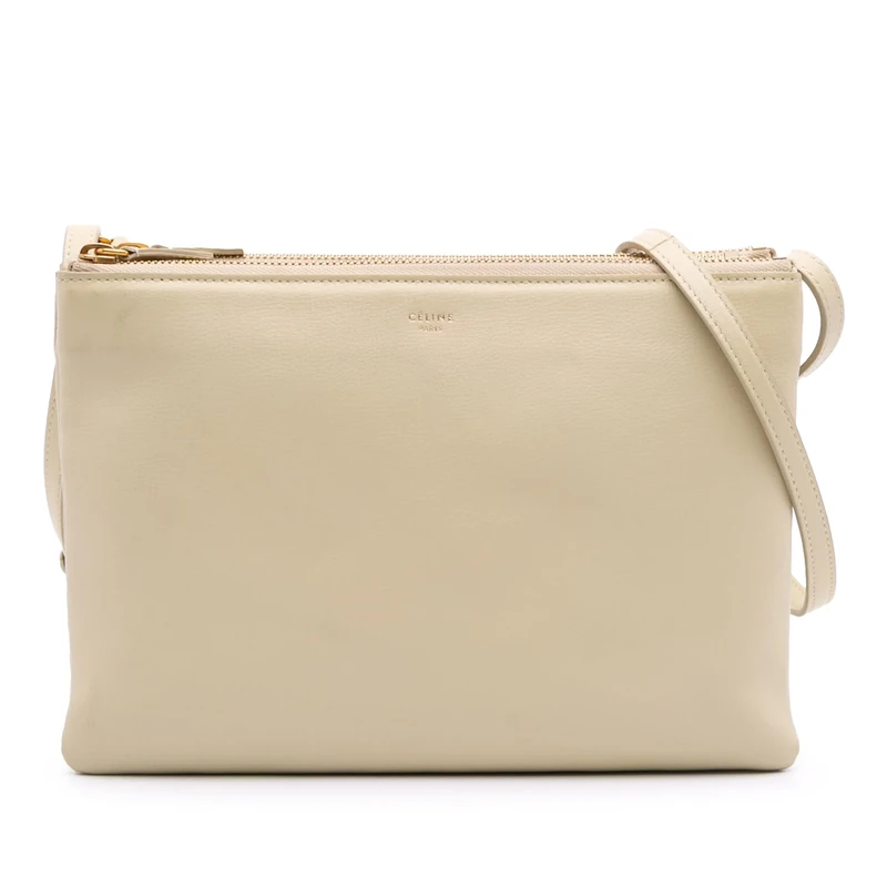 Celine Pre-Loved Large Lambskin Trio Crossbody Bag