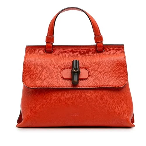 Gucci Pre-Loved Small Leather Bamboo Daily Satchel