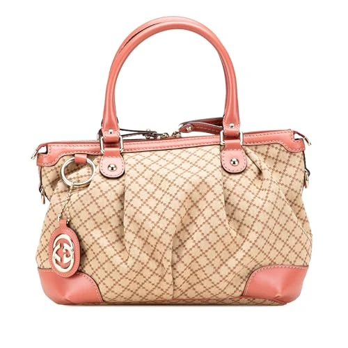 Gucci Pre-Loved Diamante Canvas Sukey Satchel
