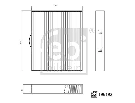 FEBI BILSTEIN Filter Interior Air 196192