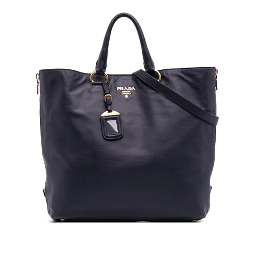 Prada Pre-Loved Soft Calf Open Convertible Tote
