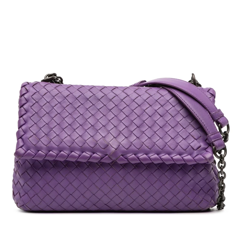 Bottega Veneta Pre-Loved Small Nappa Intrecciato Olimpia Crossbody Bag