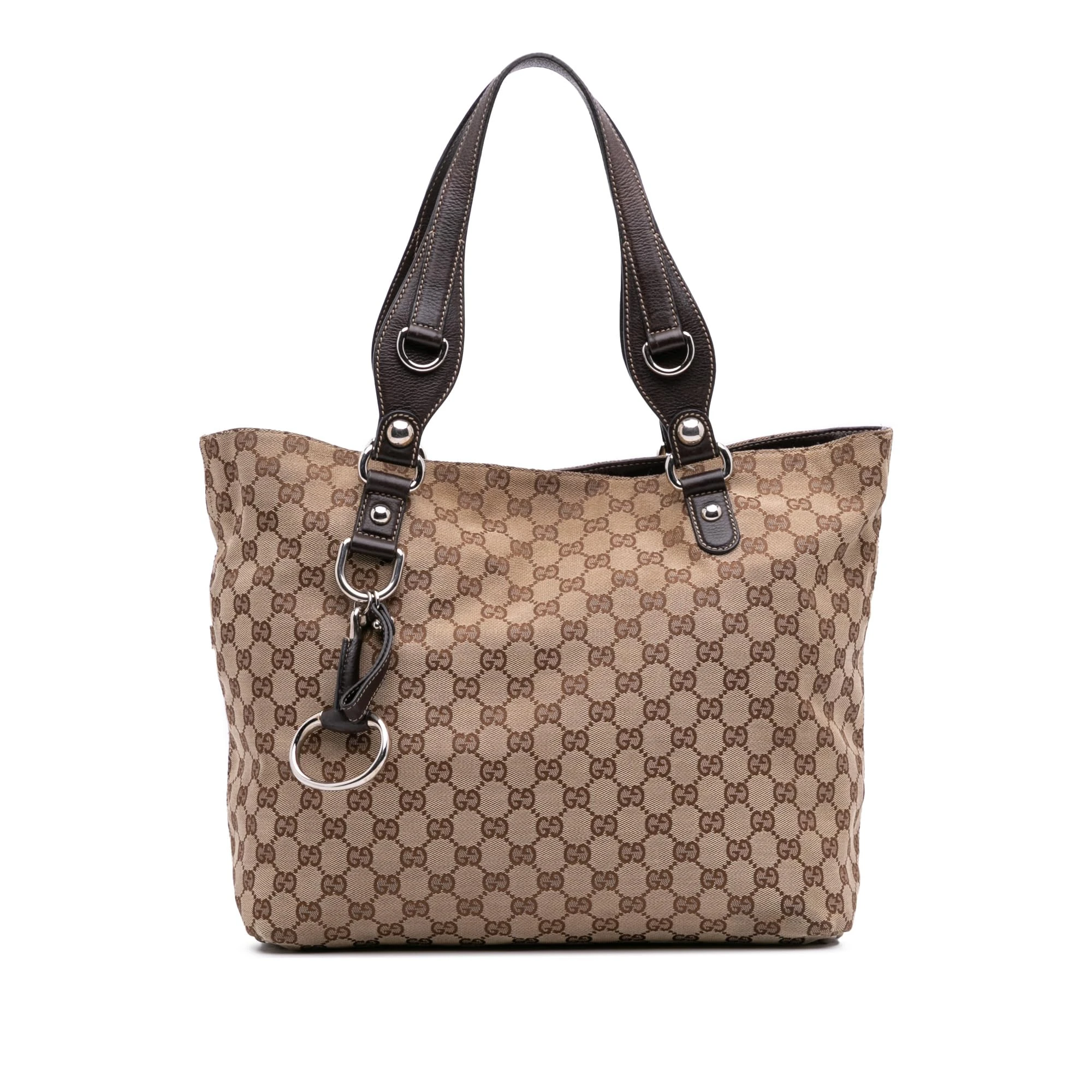 Gucci Pre-Loved GG Canvas Icon Bit Tote