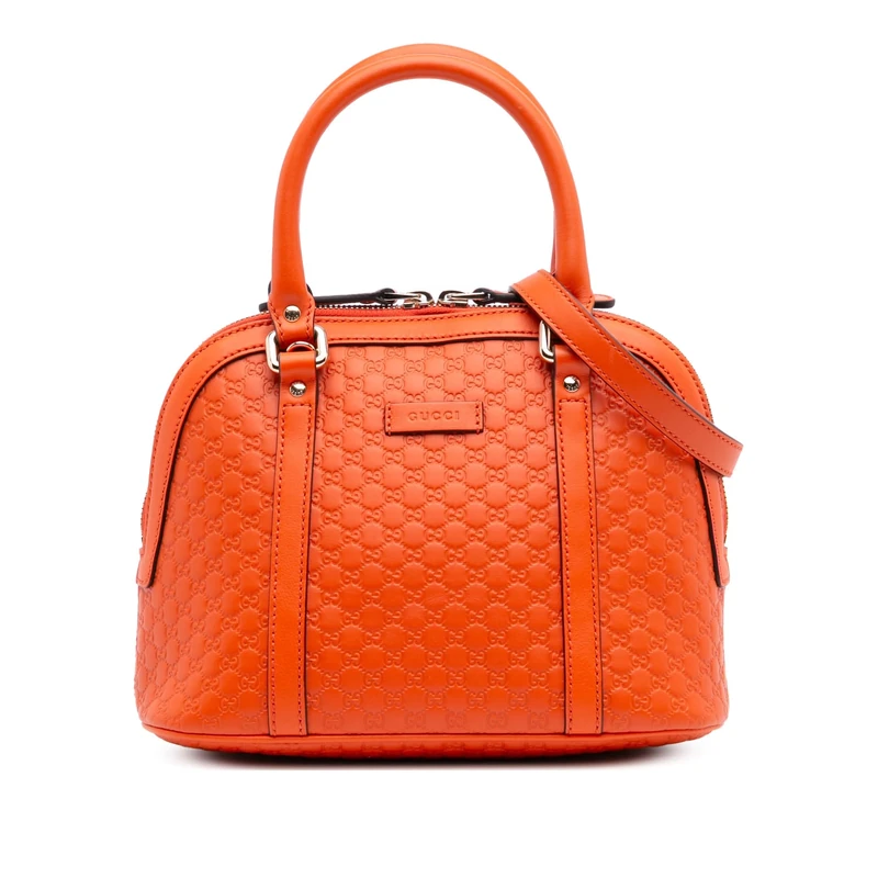 Gucci Pre-Loved Mini Microguccissima Dome Satchel Handbag