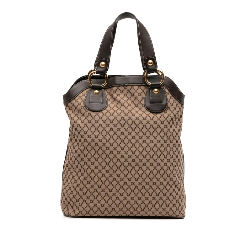 Celine Pre-Loved Macadam Canvas Tote Bag